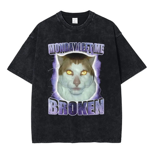 Monday Left Me Broken – Brainrot Tee