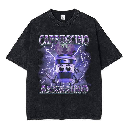 Cappuccino Assasino – Brainrot Tee
